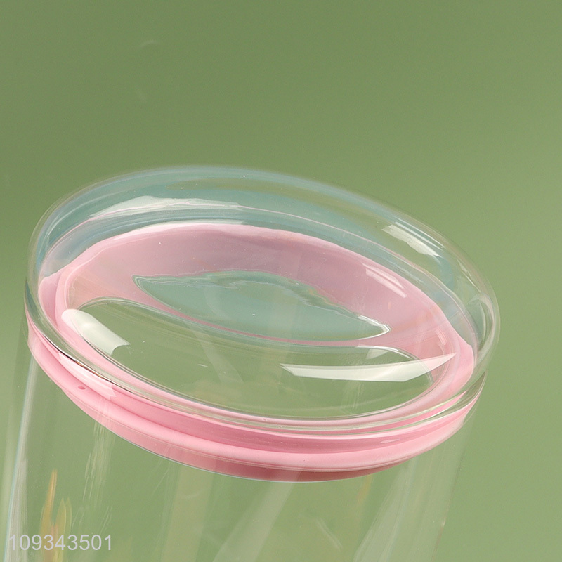 Good quality glass storage jar with lid