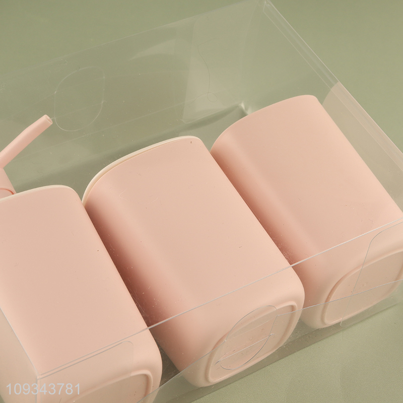 Good price liquid soap bottle toothbrush cup set