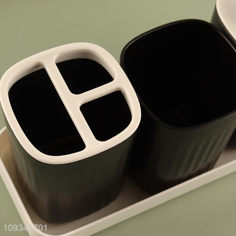 New product liquid soap bottle toothbrush cup set