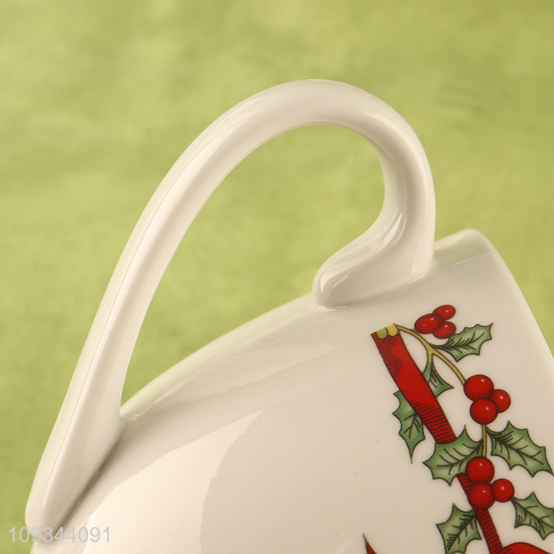 Popular products ceramic cup Christmas water cup