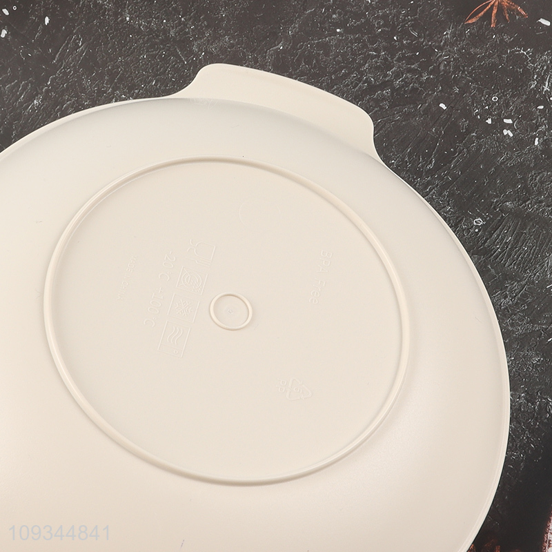 New style plastic tableware plate with handle