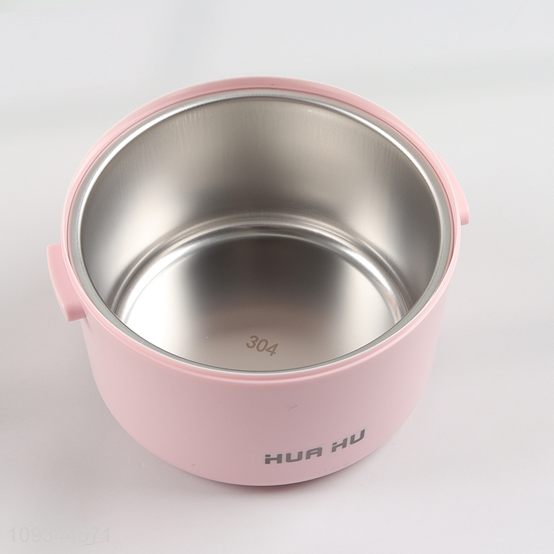 China wholesale round double-layer stainless steel lunch box