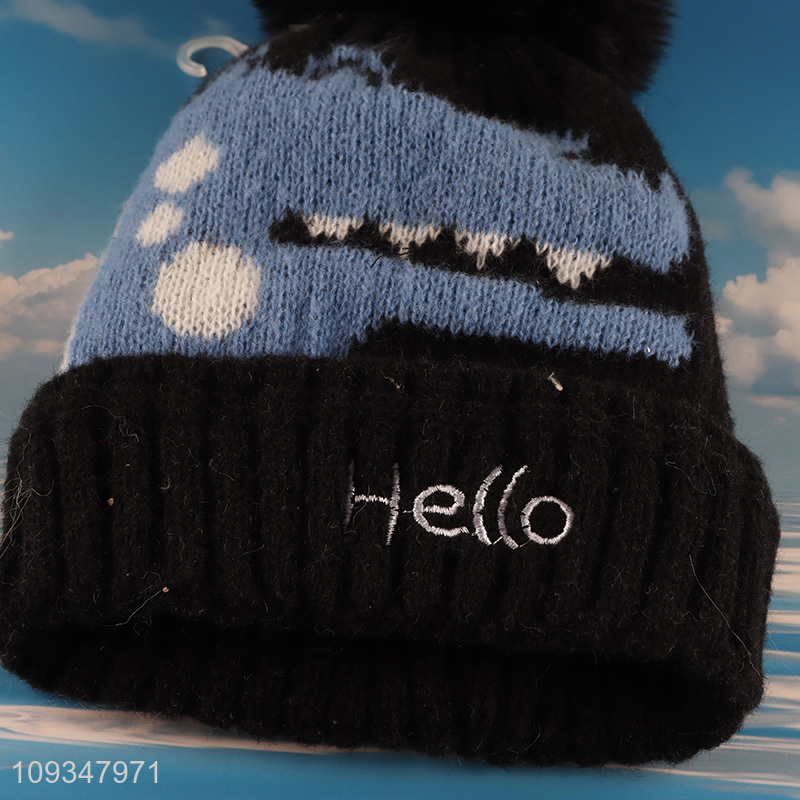 Good quality children beanies hat knitted hat for winter