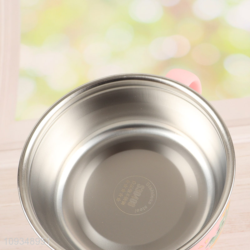 Good selling children stainless steel crown bowl