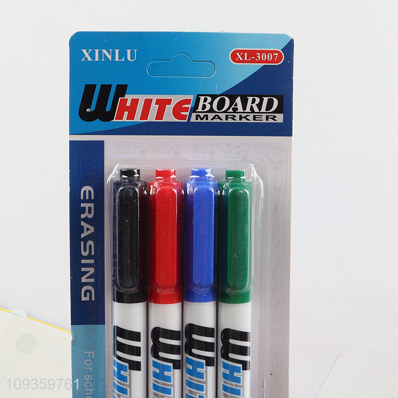 New arrival erasable 4pcs white board marker