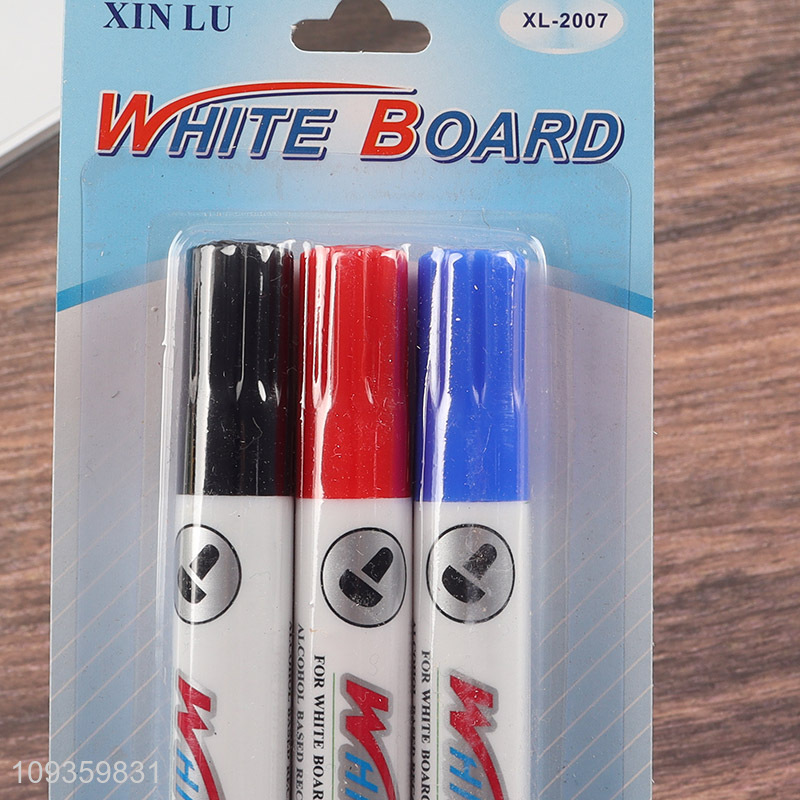Good price 3pcs non-toxic white board marker set
