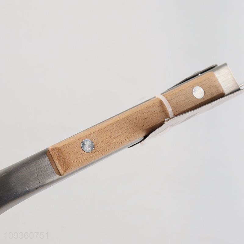 China supplier wooden handle food tongs food clips