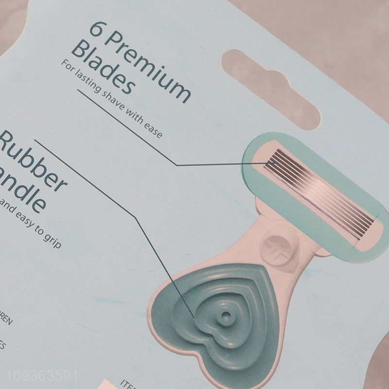 Low price manual razor 6blades razor with refills