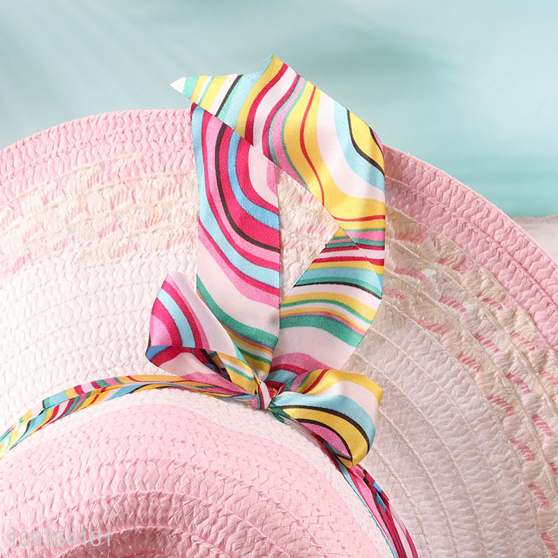 Good price multicolor fashion straw hat beach hat
