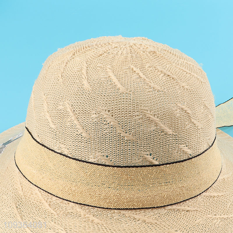 China factory straw hat beach hat ladies sun hat