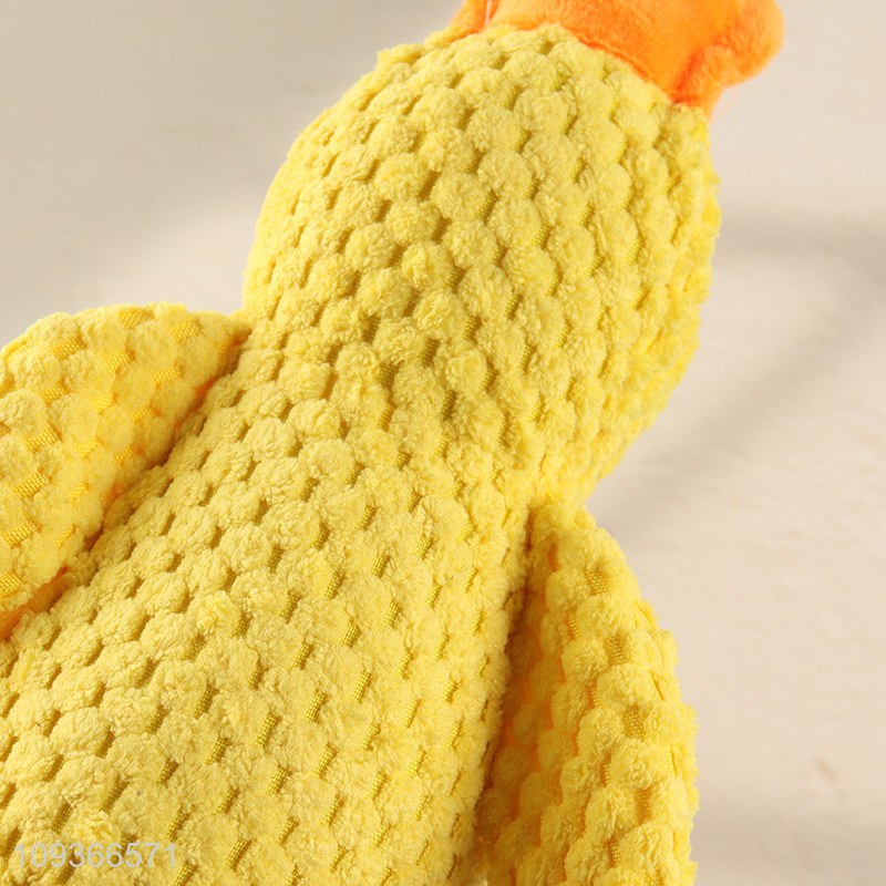 China wholesale duck shape pet dog chew toys teething toy
