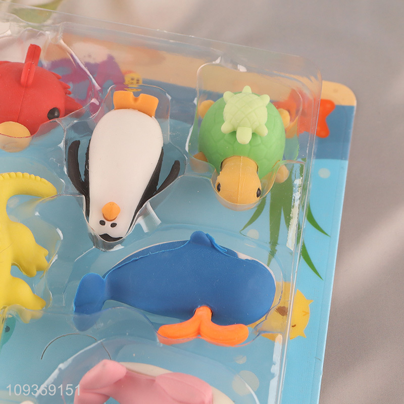 Wholesale creative children stationery eraser set
