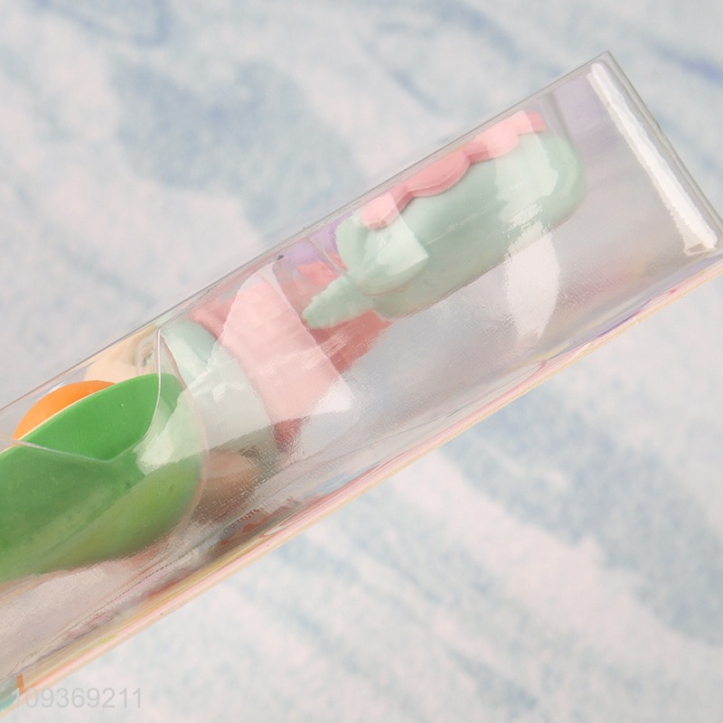 Good price creative tpr stationery eraser set for students