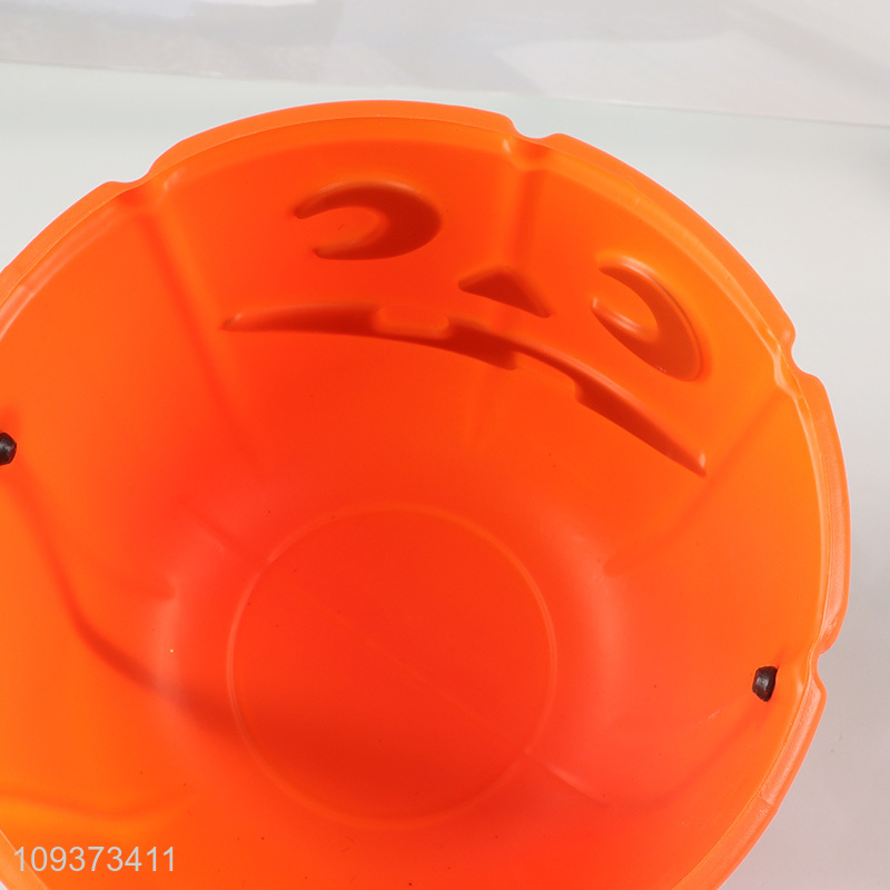 Low price Halloween pumpkin bucket candy bucket