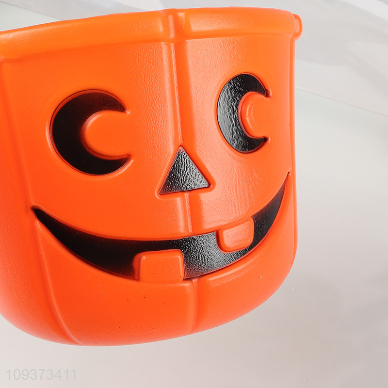 Low price Halloween pumpkin bucket candy bucket