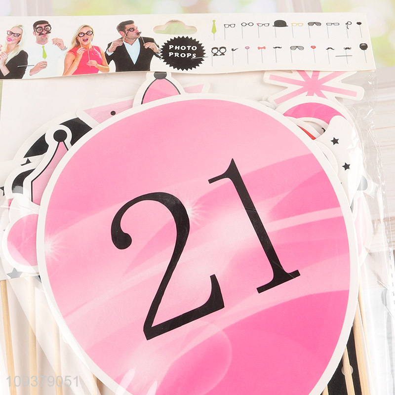 China factory 20pcs party photo booth props set