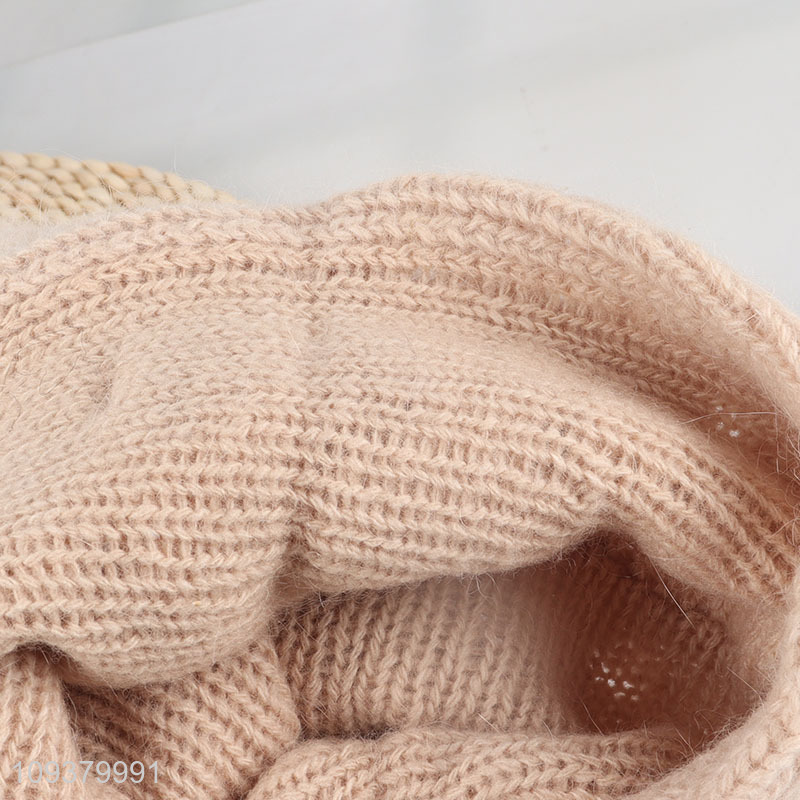 China wholesale winter thickened knitted hat beanies hat