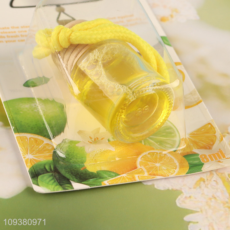 Best selling lemon fresh hanging car perfume