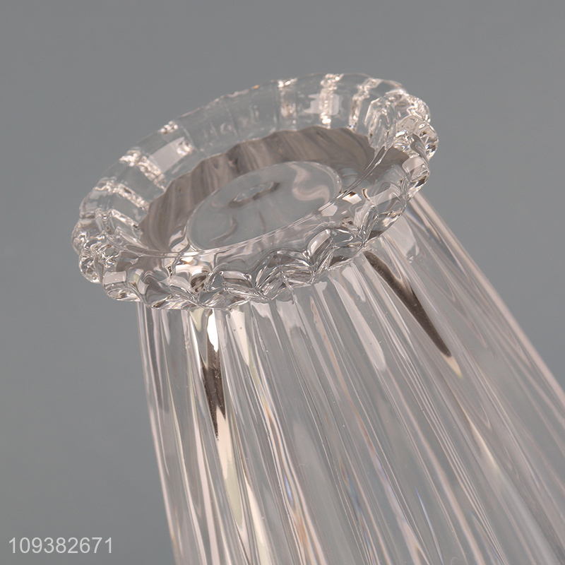 China products clear glass flower vase hydroponic vase