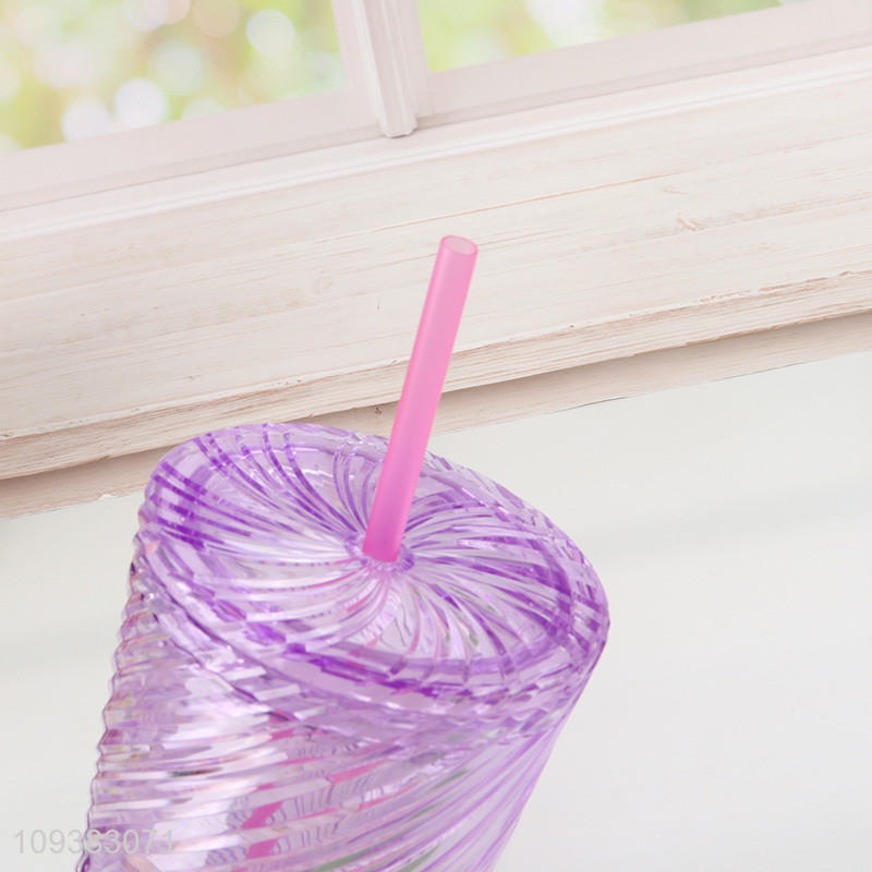 Top quality plastic water bottle purple Tumbler