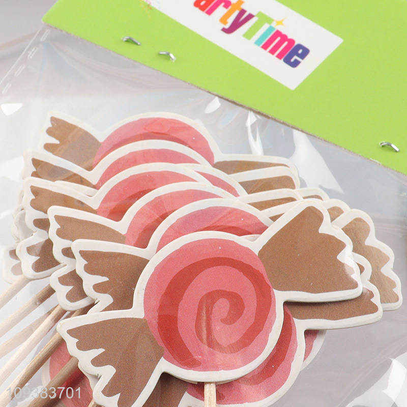Good price candy cupcake topper cake topper