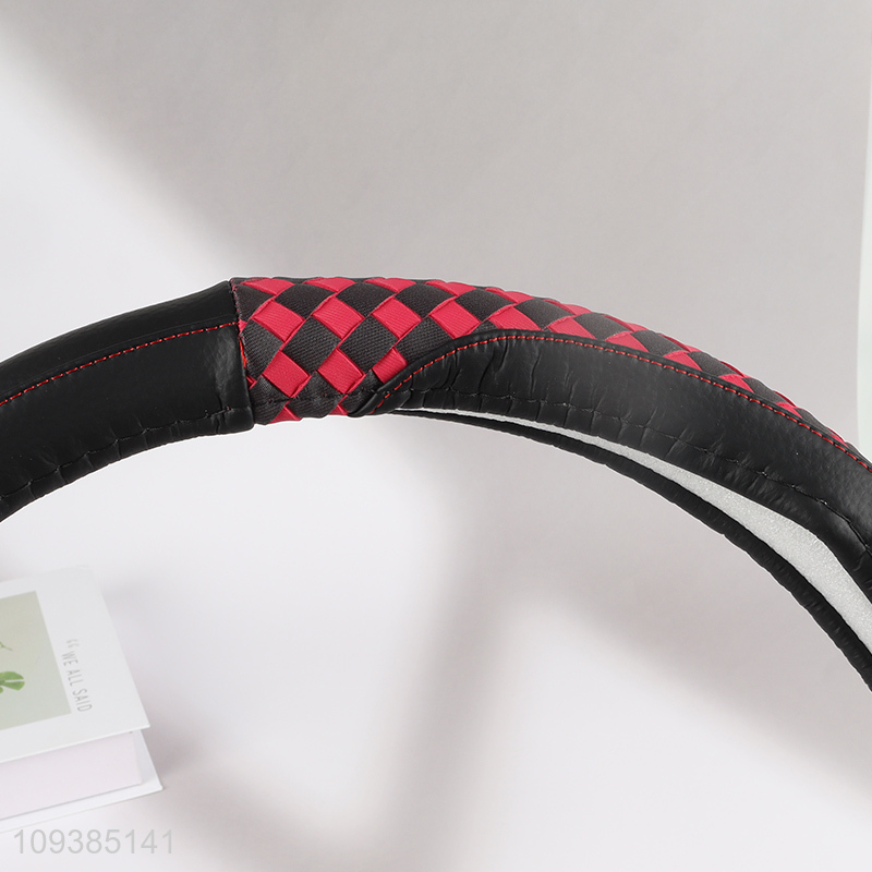 Wholesale fashion anti-slip pu car steering wheel cover