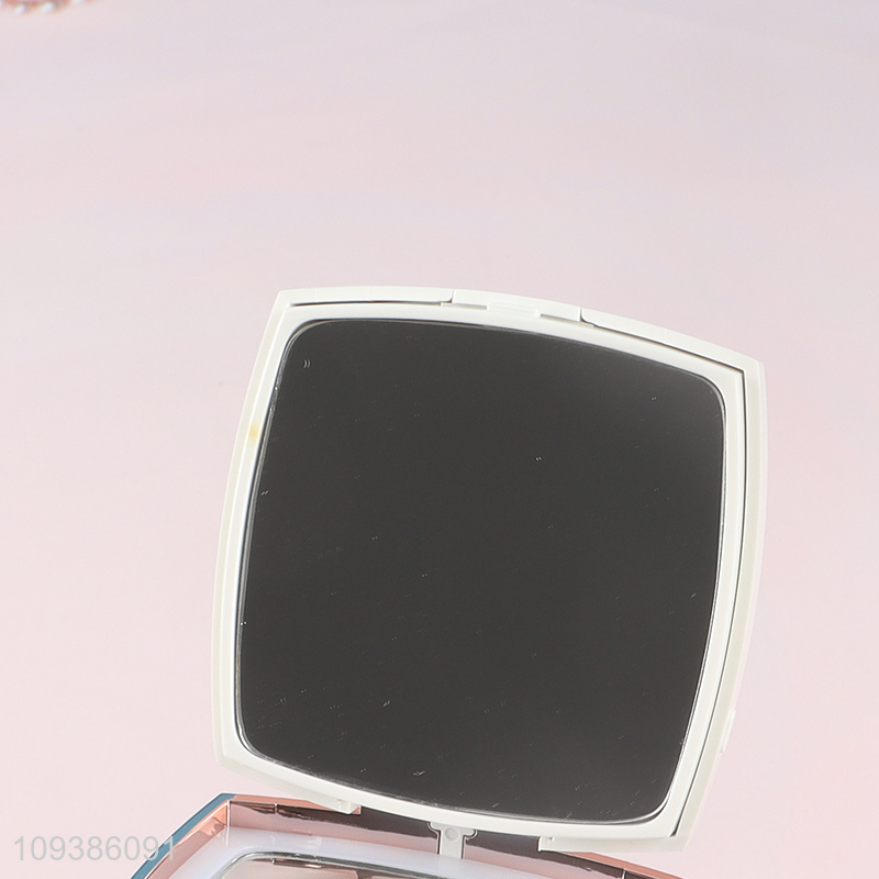 Low price folding led makeup mirror cosmetic mirror