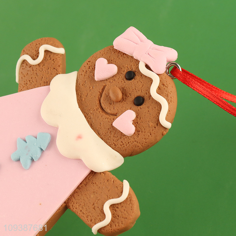 Top products gingerbread man Christmas decoration hanging ornament for sale