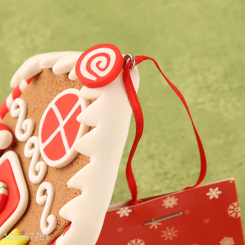 New arrival  gingerbread house Christmas hanging ornament decoration