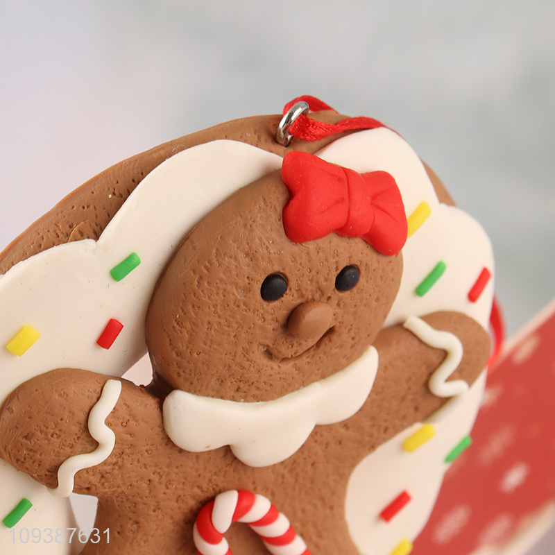 China wholesale gingerbread man Christmas hanging ornament decoration