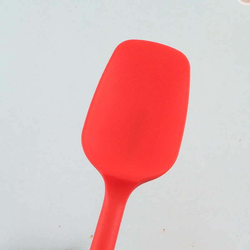 Low price red silicone kitchen utensil spatula