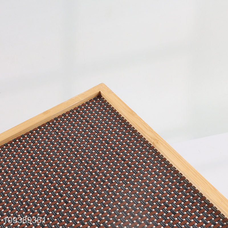 Top quality bamboo storage tray snack tray