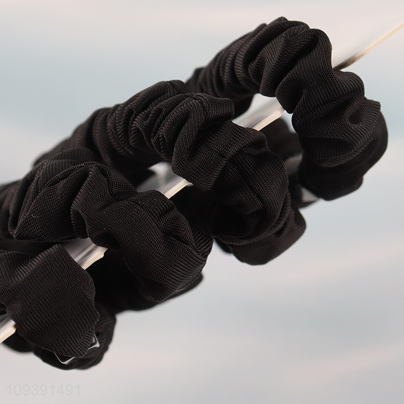 New style black polyester hair bands hair rope