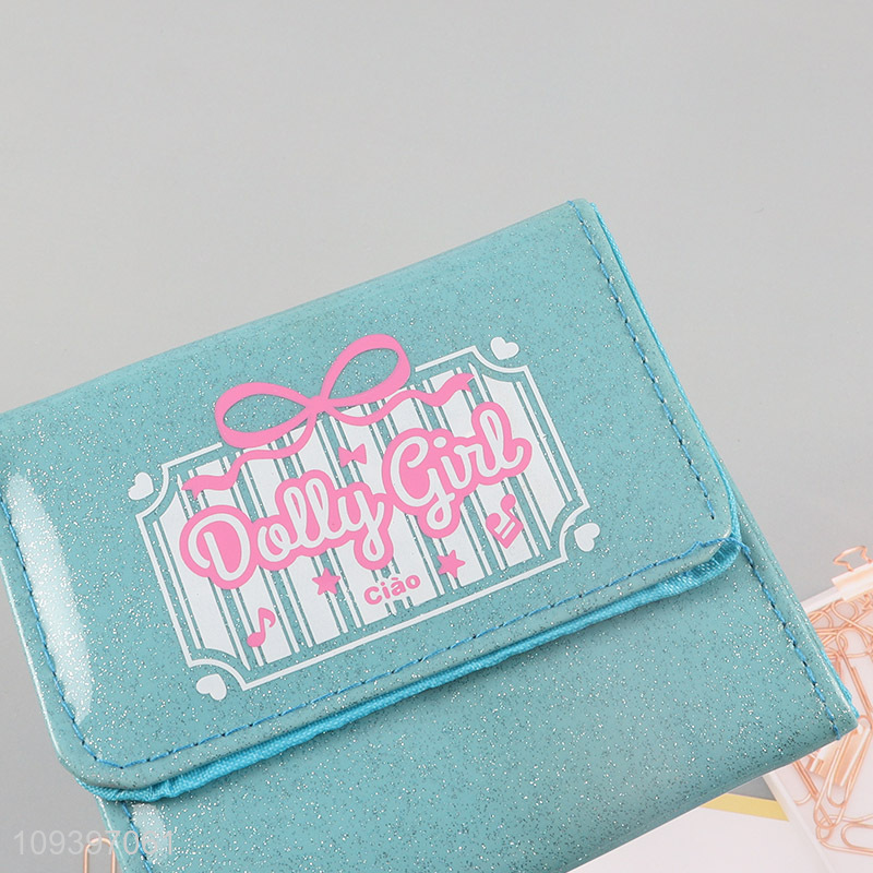 China wholesale fashion girls folding wallet