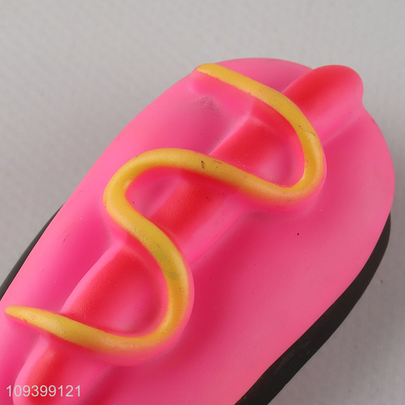 Good quality hotdog shape pet chew toys