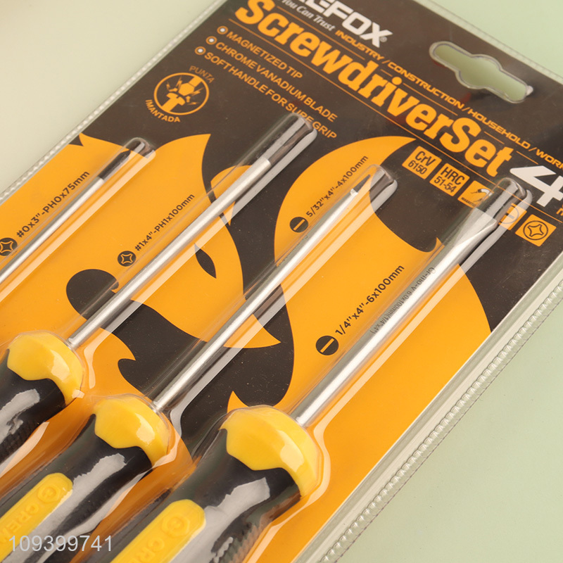 China factory 4pcs screwdriver set for equipment repair