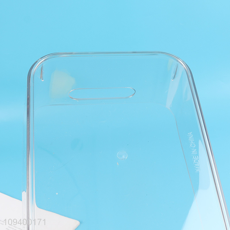 Online wholesale clear fridge storage box with handle