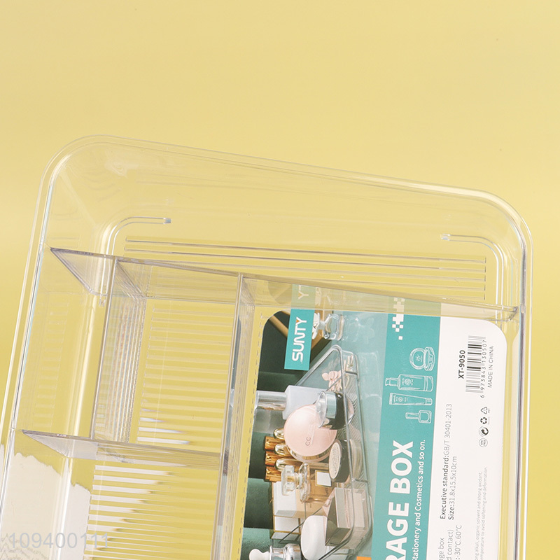 Good selling clear desktop organizer cosmetic storage box