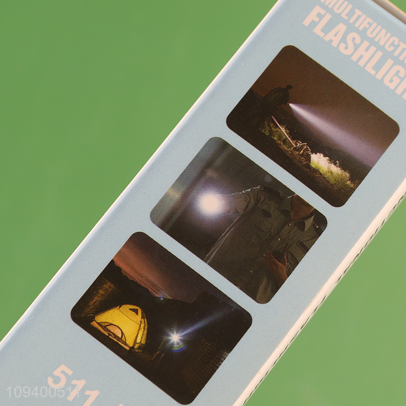 China wholesale type-c rechargeable aluminum-plastic flashlight