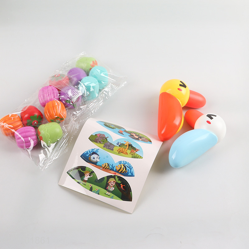 Low price tree fruit fishing stacking toy