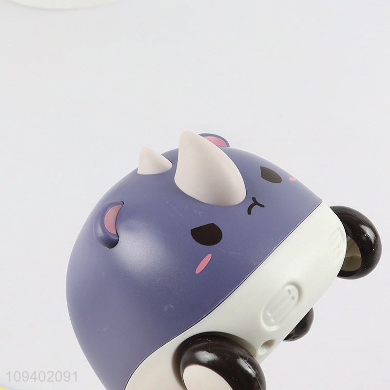 New style baby toys inertia car with rhino teether