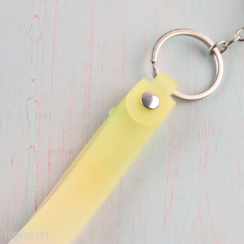 Good price popsicle shape silicone key chain key rings