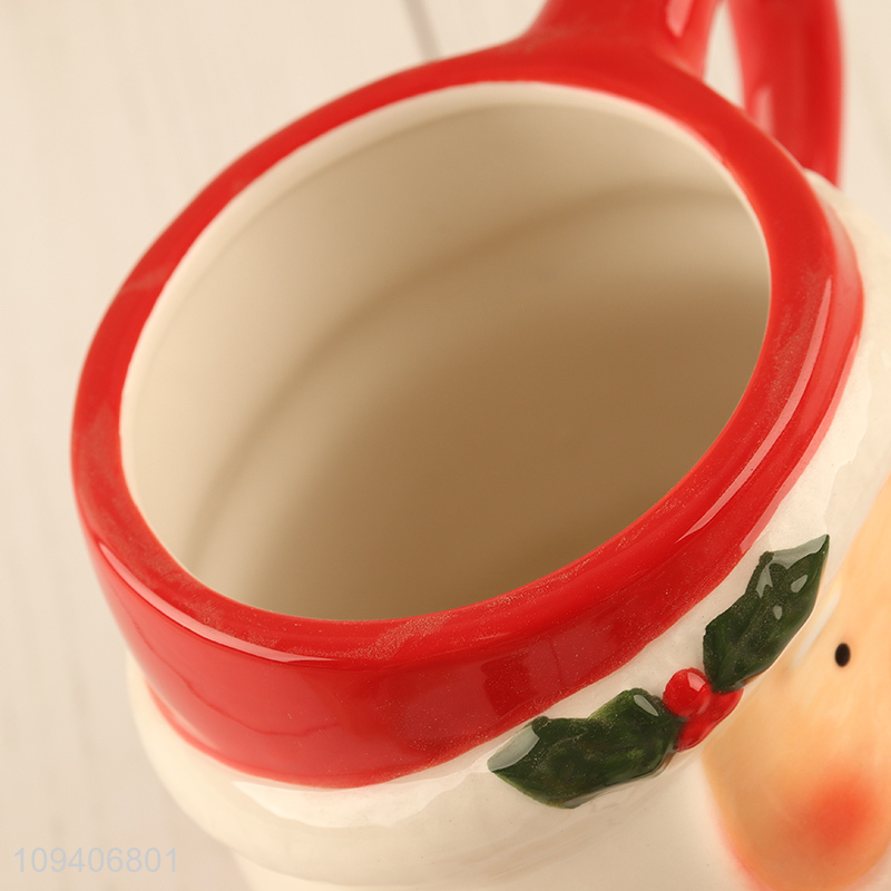 Low price Christmas ceramic water cup coffee cup
