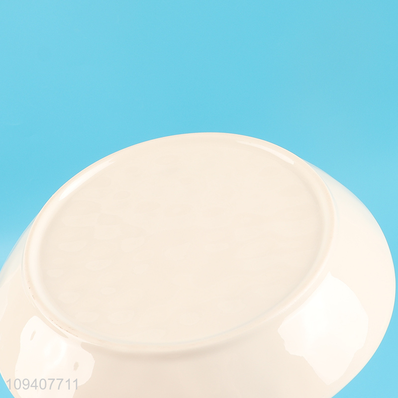 Factory price round ceramic plate for home restaurant