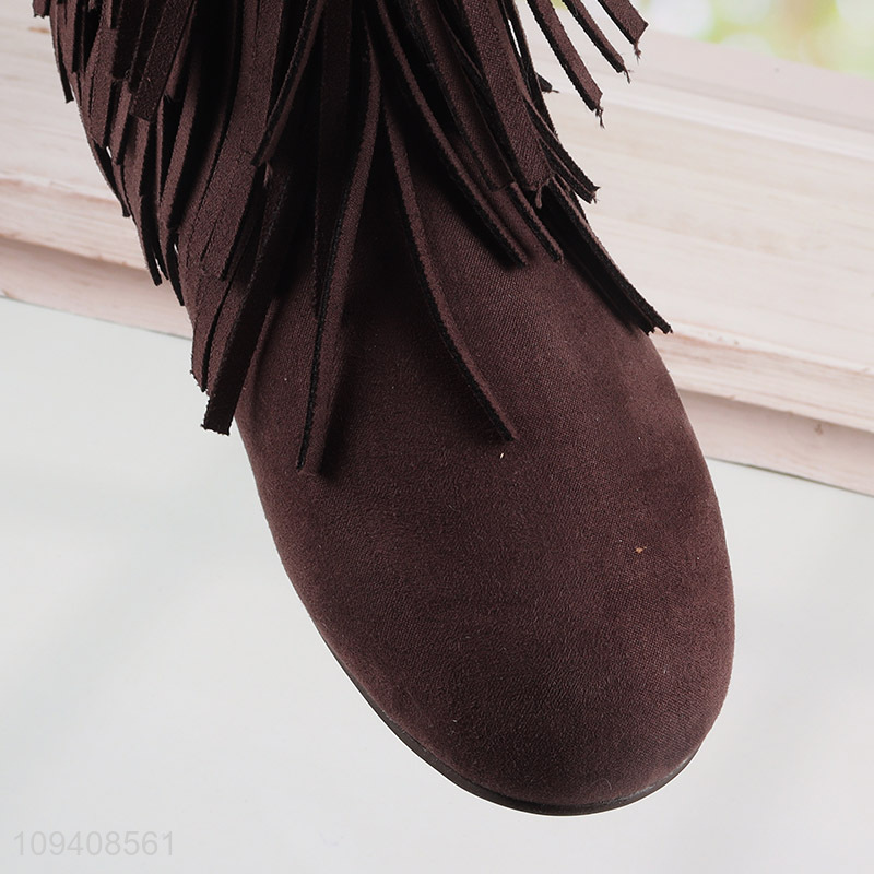 Good price fashion ladies boots with zipper