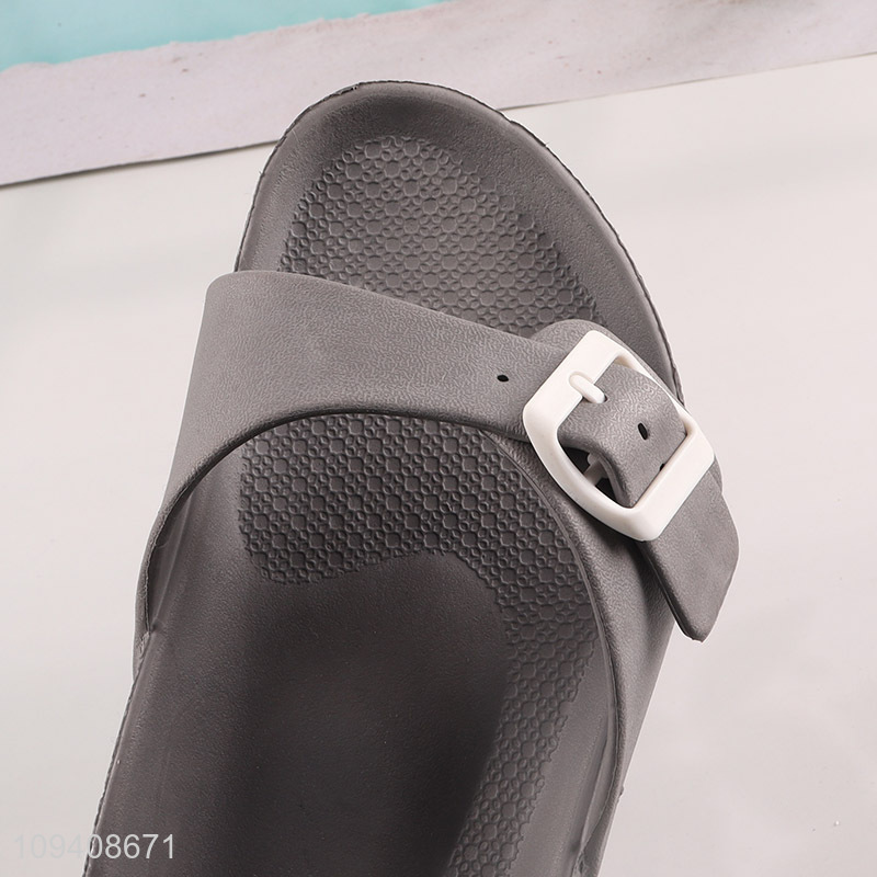 New style slide sandals with adjustable buckle strap