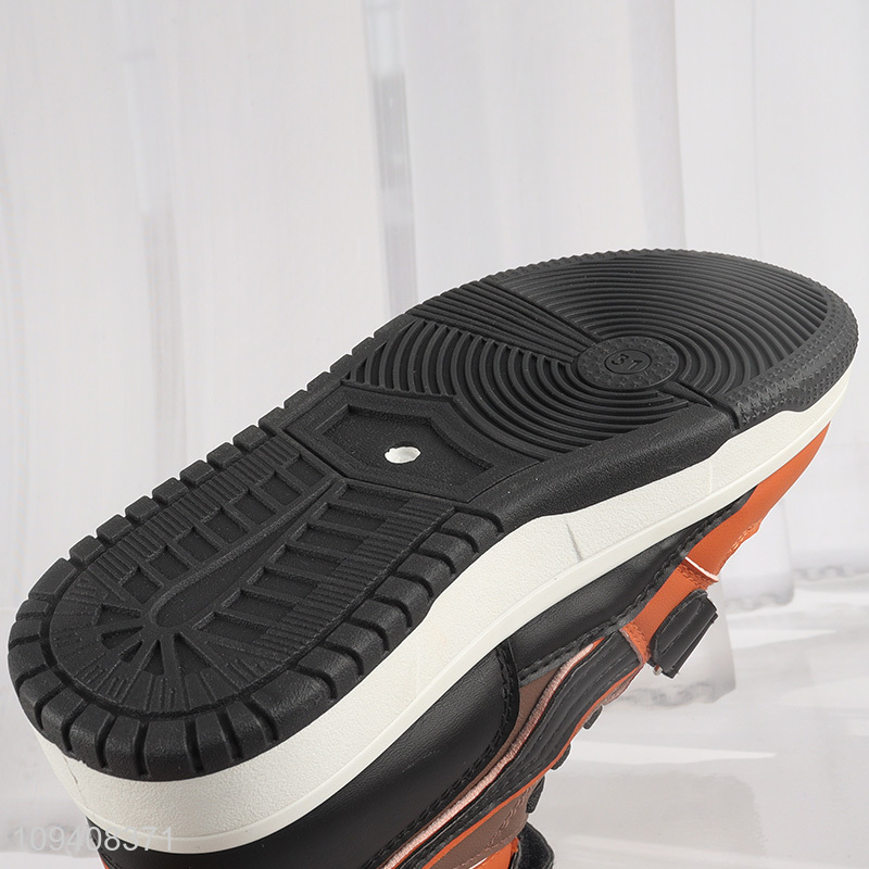 China products kids' high-top velcro strap sneakers