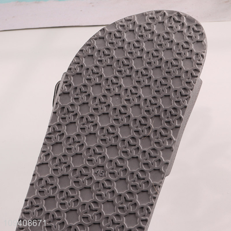 New style slide sandals with adjustable buckle strap