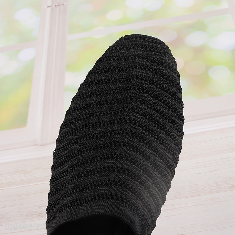 Wholesale black fashion anti-slip women slippers