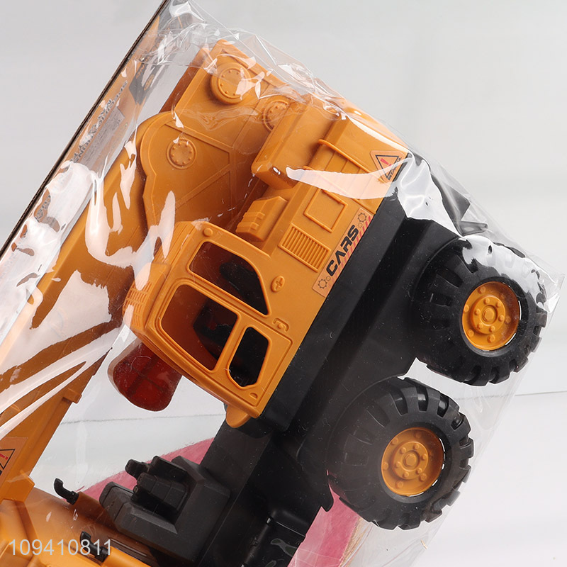 Top products orange engineering crane truck toy for boys
